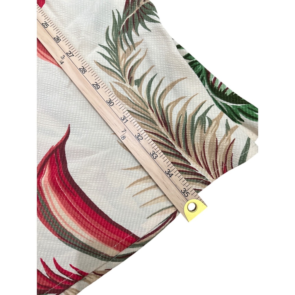 VTG 90s Carole Little Tropical Palm Leaf Maxi Skirt Size 4 Made in USA Red Green - Picture 5 of 5